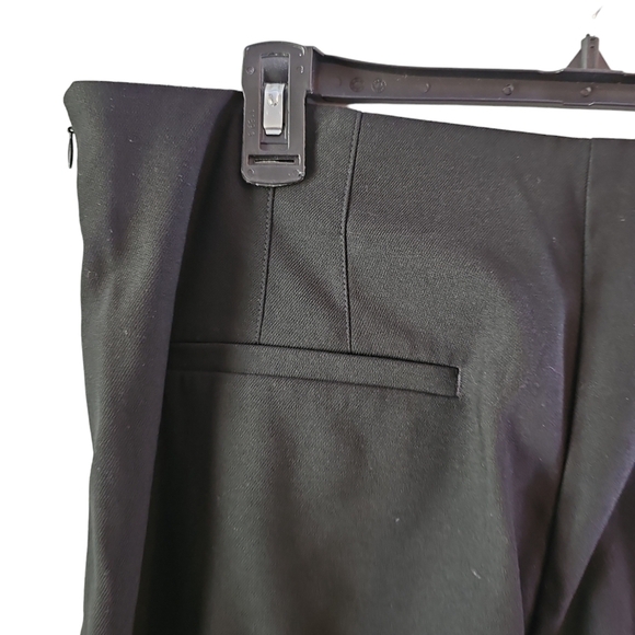 Loft curvy wide leg crop side zip dress pants black sz 14 new with tags WP147 - Picture 4 of 7
